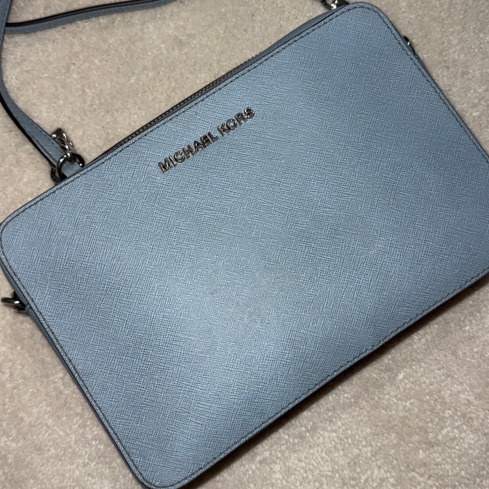 Michael kors purse blue cross body bag - Picture 2 of 6